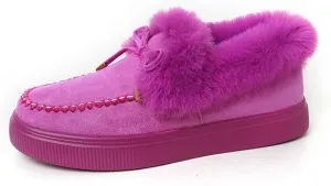 Ankle Boots For Women Comfy Casual Slip-on Warm Loafers Shoes Fur-Lined Comfortable Lightweight Winter Snow Boots