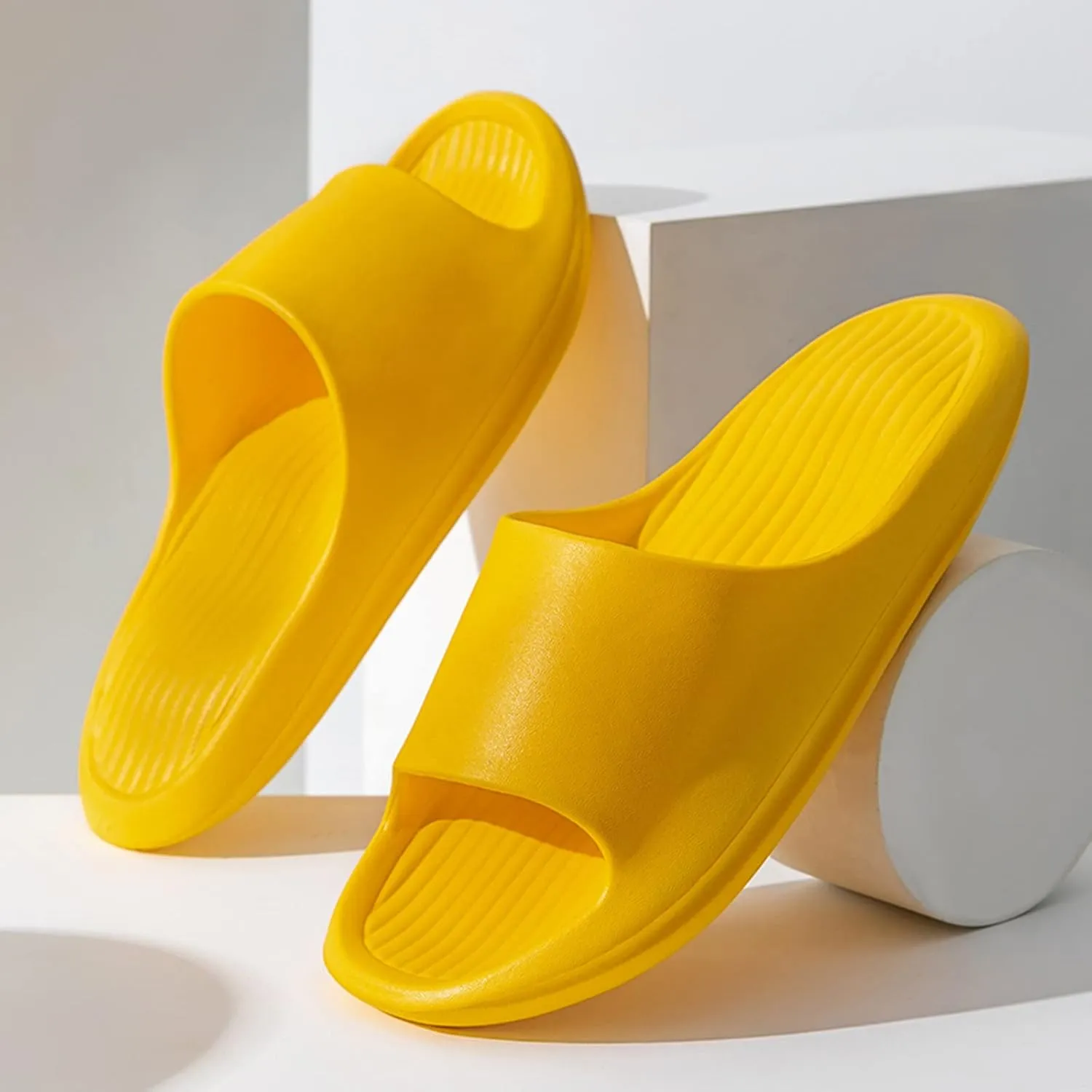 Bath Slippers Bath Slipper Indoor House Pool College Dorm Ultra Comfort Recovery Pillow Slippers Slides