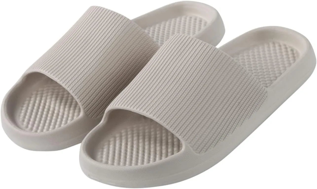 Bath Slippers Non Slip Quick Drying Bathroom Slippers for Women Men Cloud Sandals Comfy Indoor Outdoor Slides Unisex