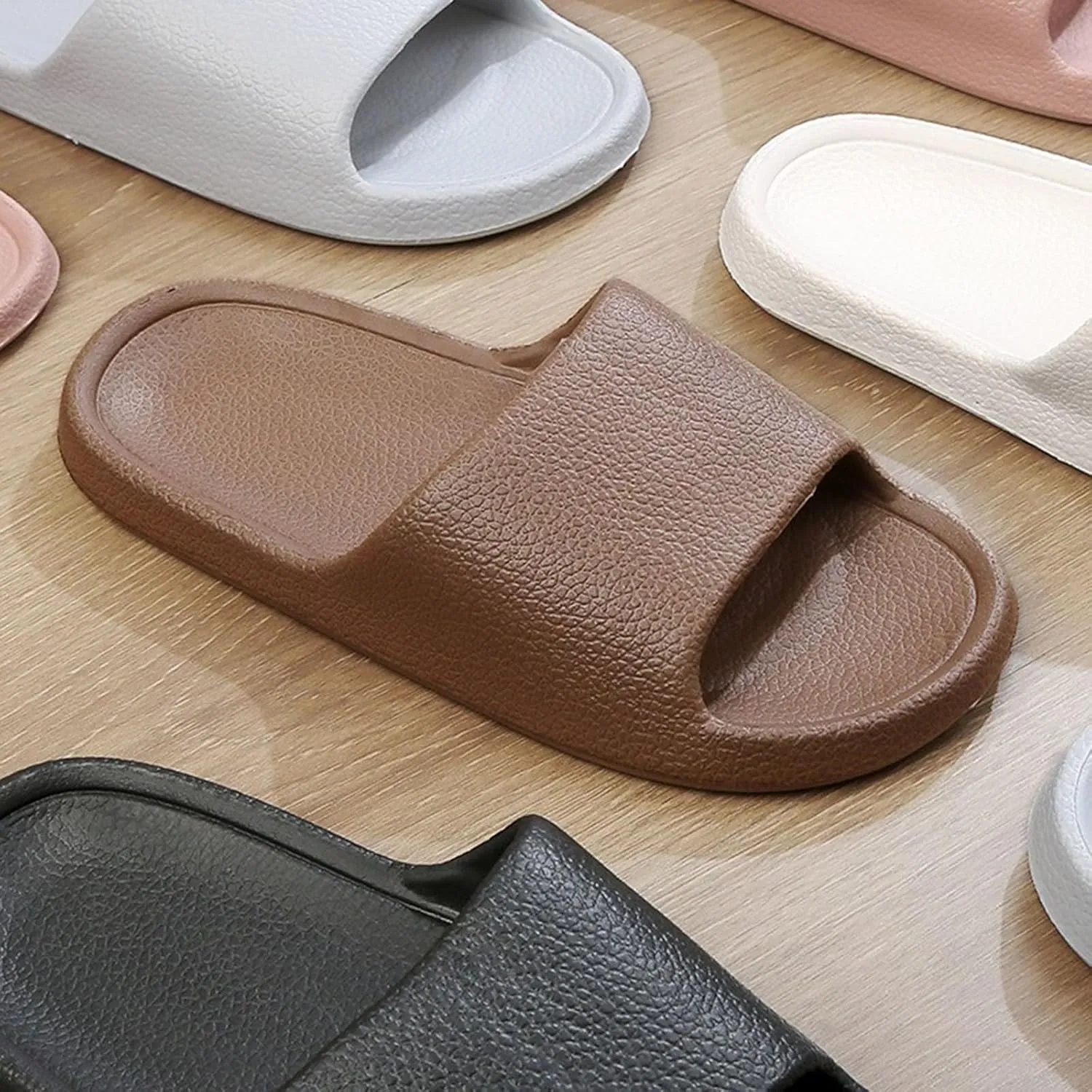 Bathroom Slippers Womens Sandals with Arch Support Shower Shoes for Living Room Pool Beach Spa Public Showers