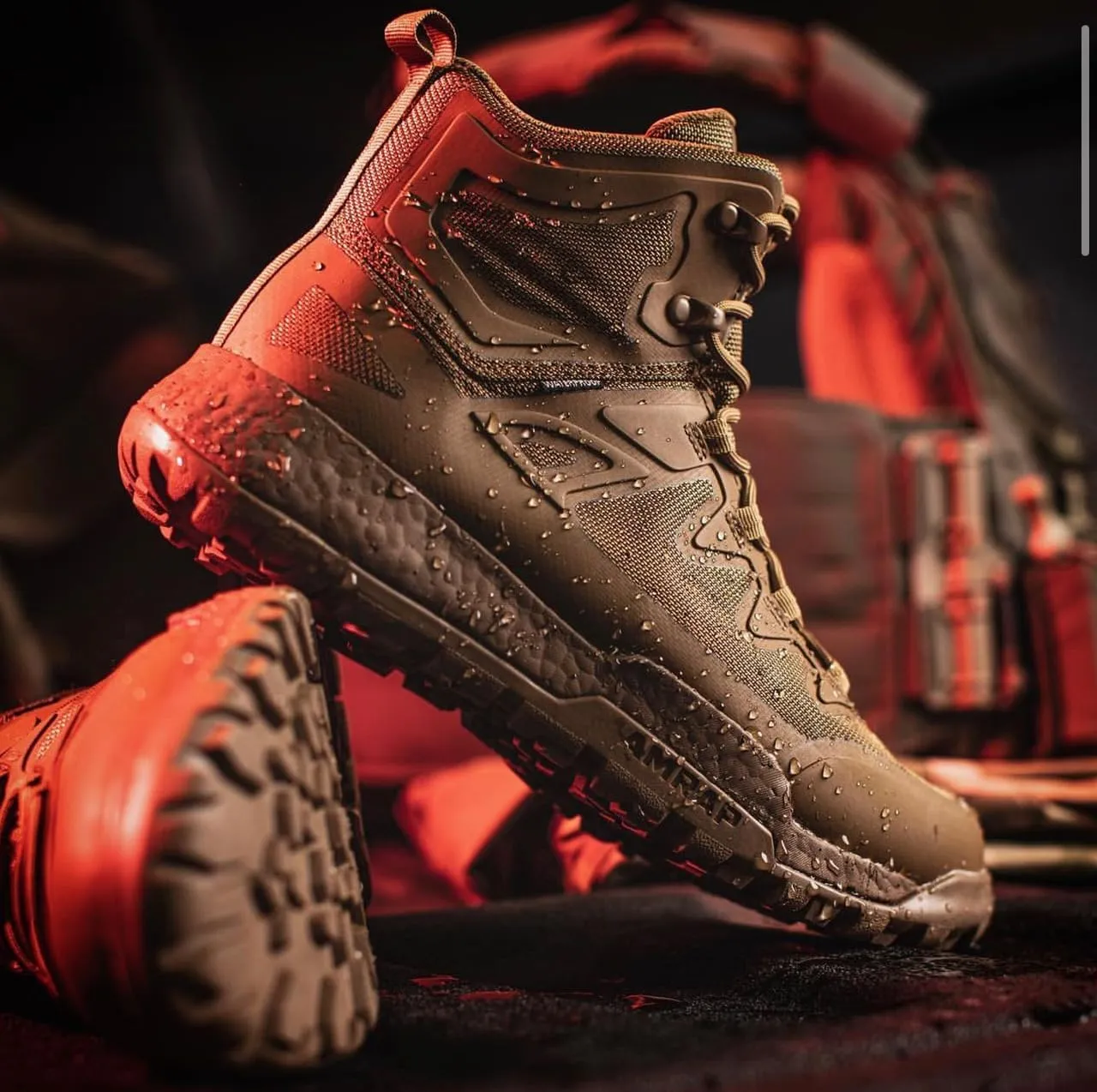 Belleville AMRAP Vapor Waterproof Mid-Cut Tactical Boots for Men - Designed for Police, EMS, and Security with Traction Outsole