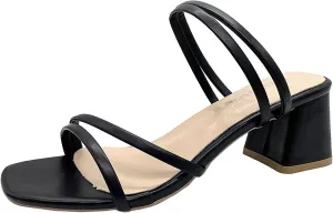 Block Heels for Women Square Open Toe Chunky Heels Ankle Strap Heeled Sandals Dress Party Prom Shoes Heels
