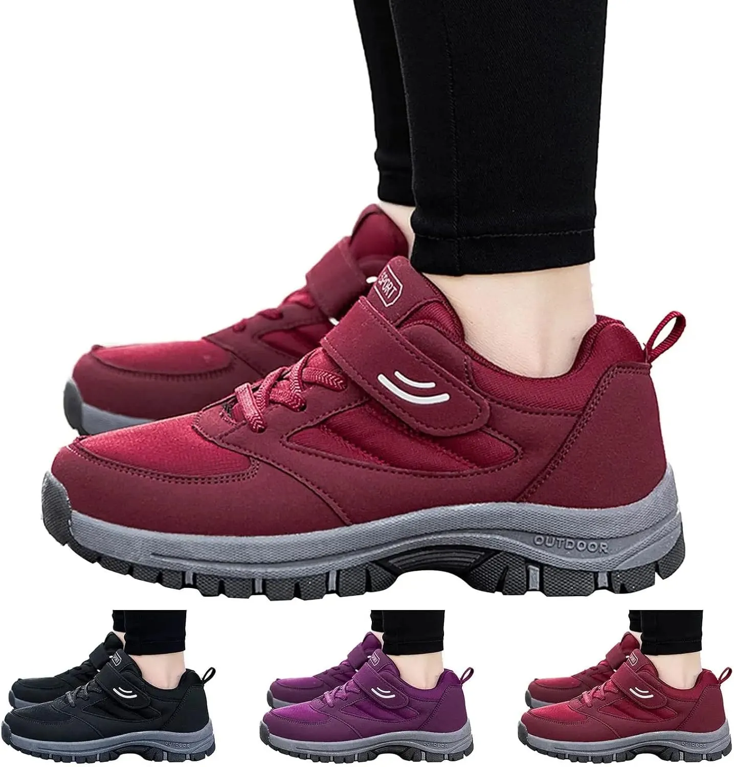 BORAMAX Running Shoes Women Tennis Shoes Waterproof Shoes Hiking Sneakers Outdoor Climbing Women's Boots Lightweight Sneaker