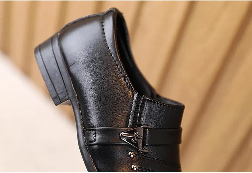 Boys Classic PU Leather School Uniform Oxfords Casual Dress Shoes Loafers Flats