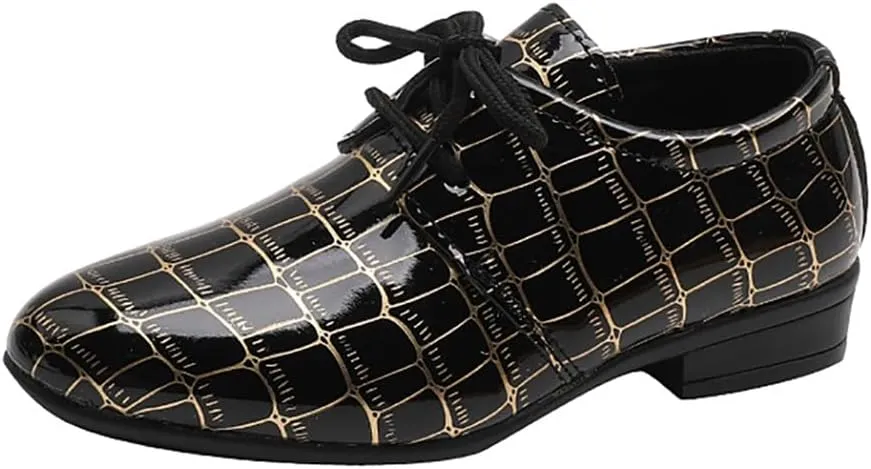 Boys Classic PU Leather School Uniform Oxfords Casual Dress Shoes Loafers Flats