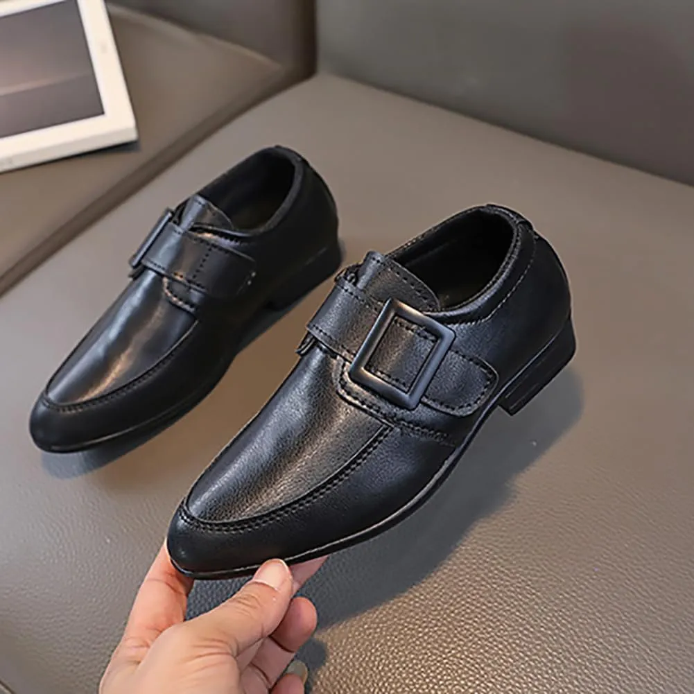 Boys Classic PU Leather School Uniform Oxfords Casual Dress Shoes Loafers Flats