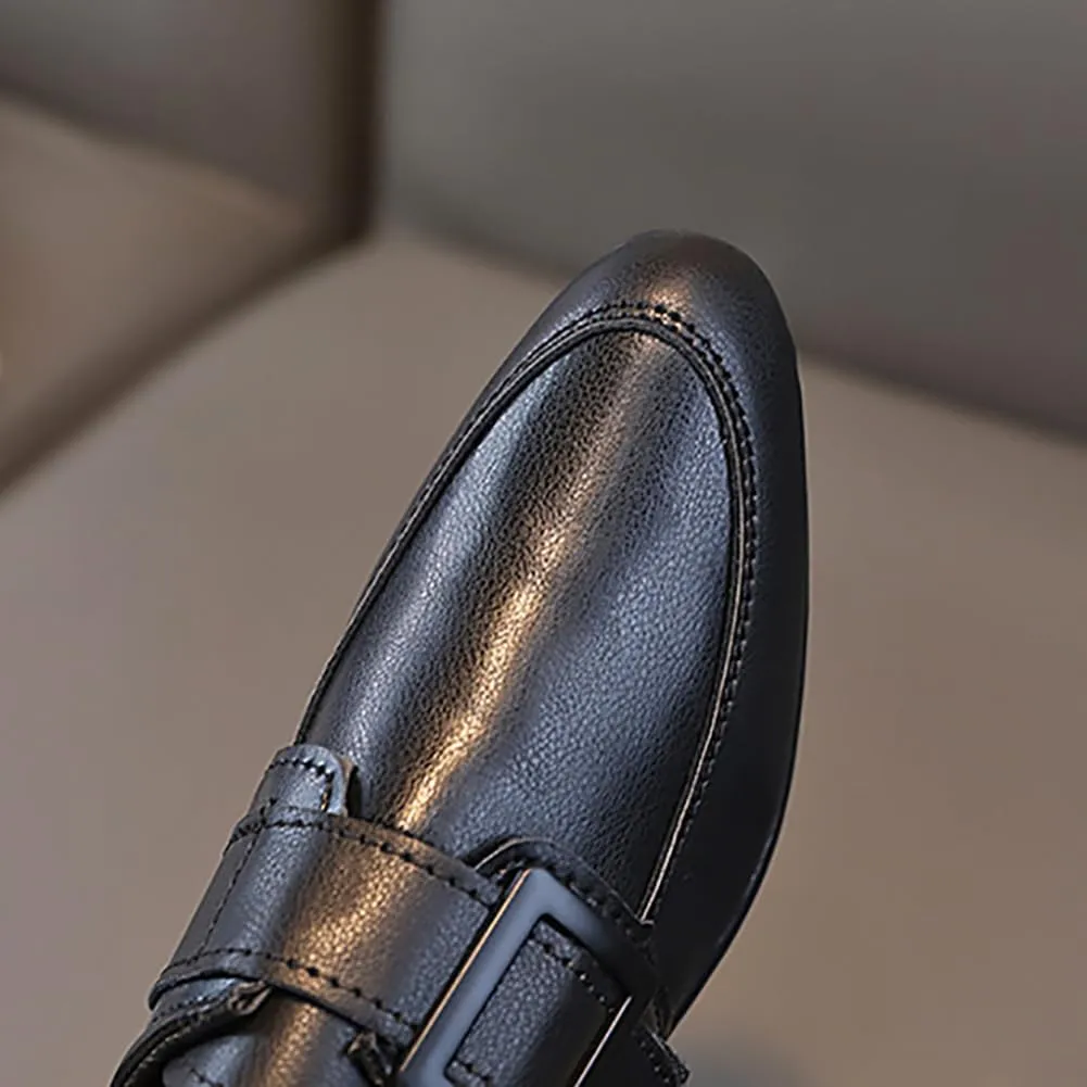 Boys Classic PU Leather School Uniform Oxfords Casual Dress Shoes Loafers Flats