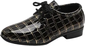 Boys Classic PU Leather School Uniform Oxfords Casual Dress Shoes Loafers Flats