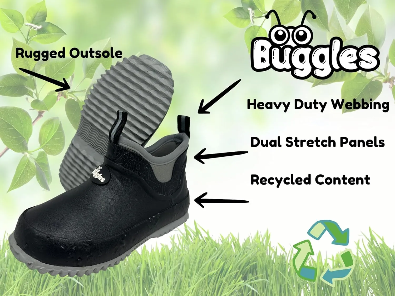 Buggles Waterproof Ankle Boots For Kids | Kids Waterproof Shoes | Boys Waterproof Shoes | Girls Waterproof Shoes | Toddler Waterproof Shoes | Waterproof Shoes for Kids