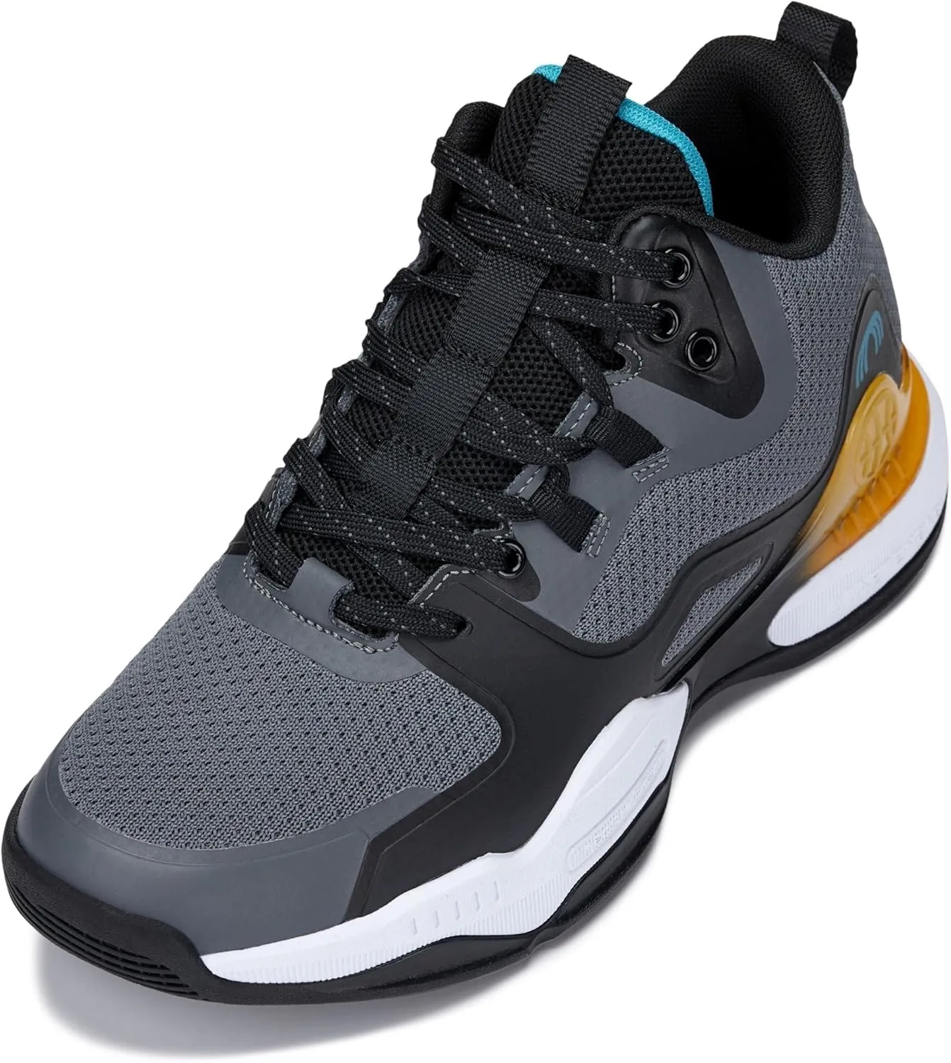 CALTO Men's Invisible Height Increasing Elevator Shoes - Basketball High-Top Sporty Sneakers - 3.0 Inches Taller