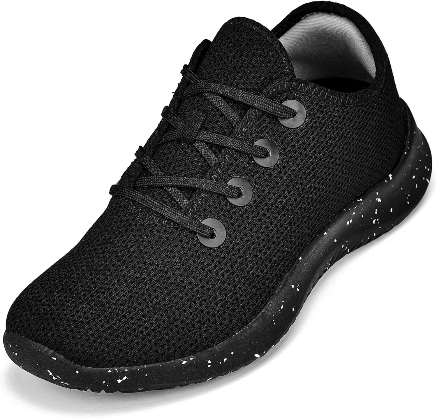 CALTO Men's Invisible Height Increasing Elevator Shoes - Ultra Lightweight Knitted Sporty Sneakers - 2.4 Inches Taller