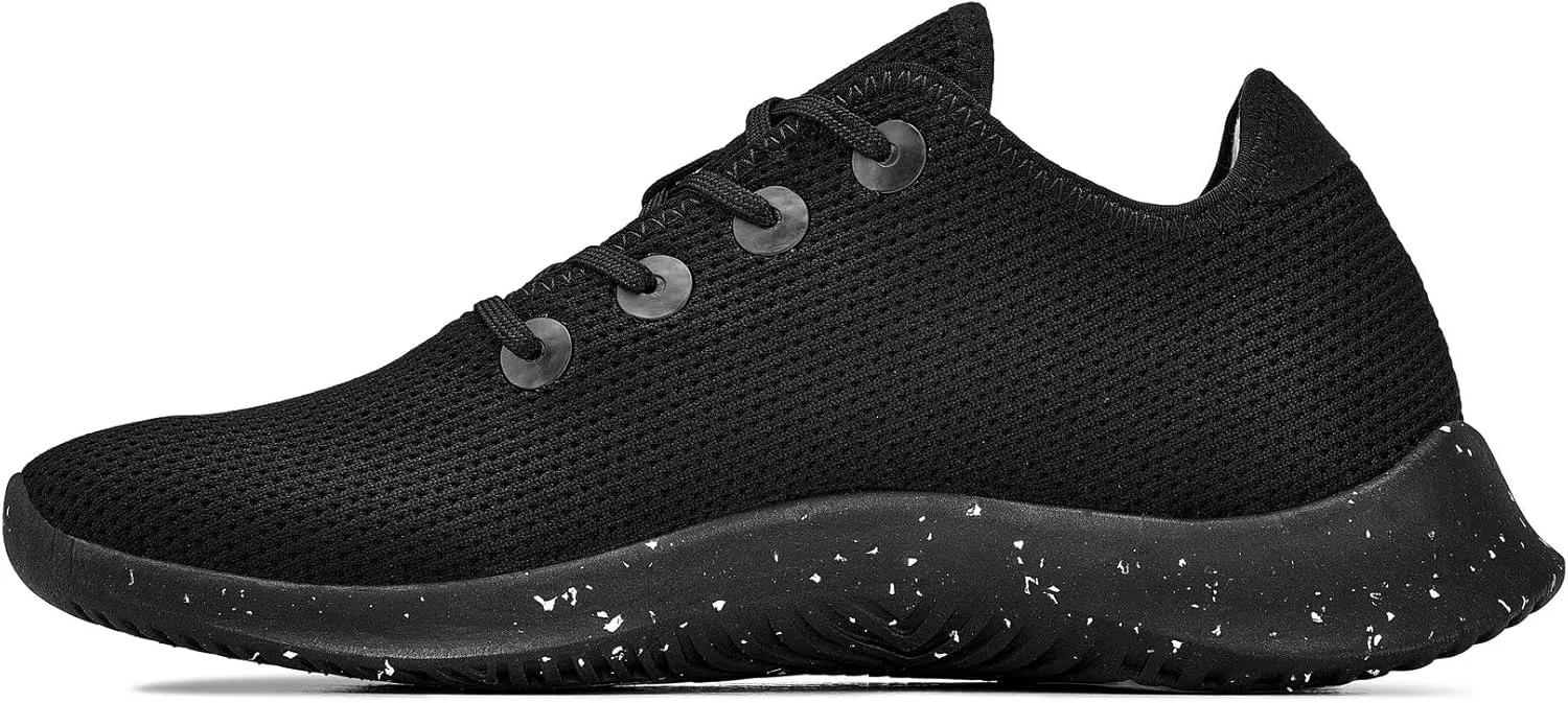 CALTO Men's Invisible Height Increasing Elevator Shoes - Ultra Lightweight Knitted Sporty Sneakers - 2.4 Inches Taller