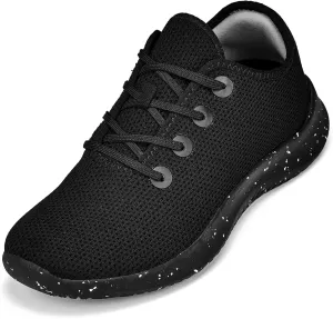 CALTO Men's Invisible Height Increasing Elevator Shoes - Ultra Lightweight Knitted Sporty Sneakers - 2.4 Inches Taller