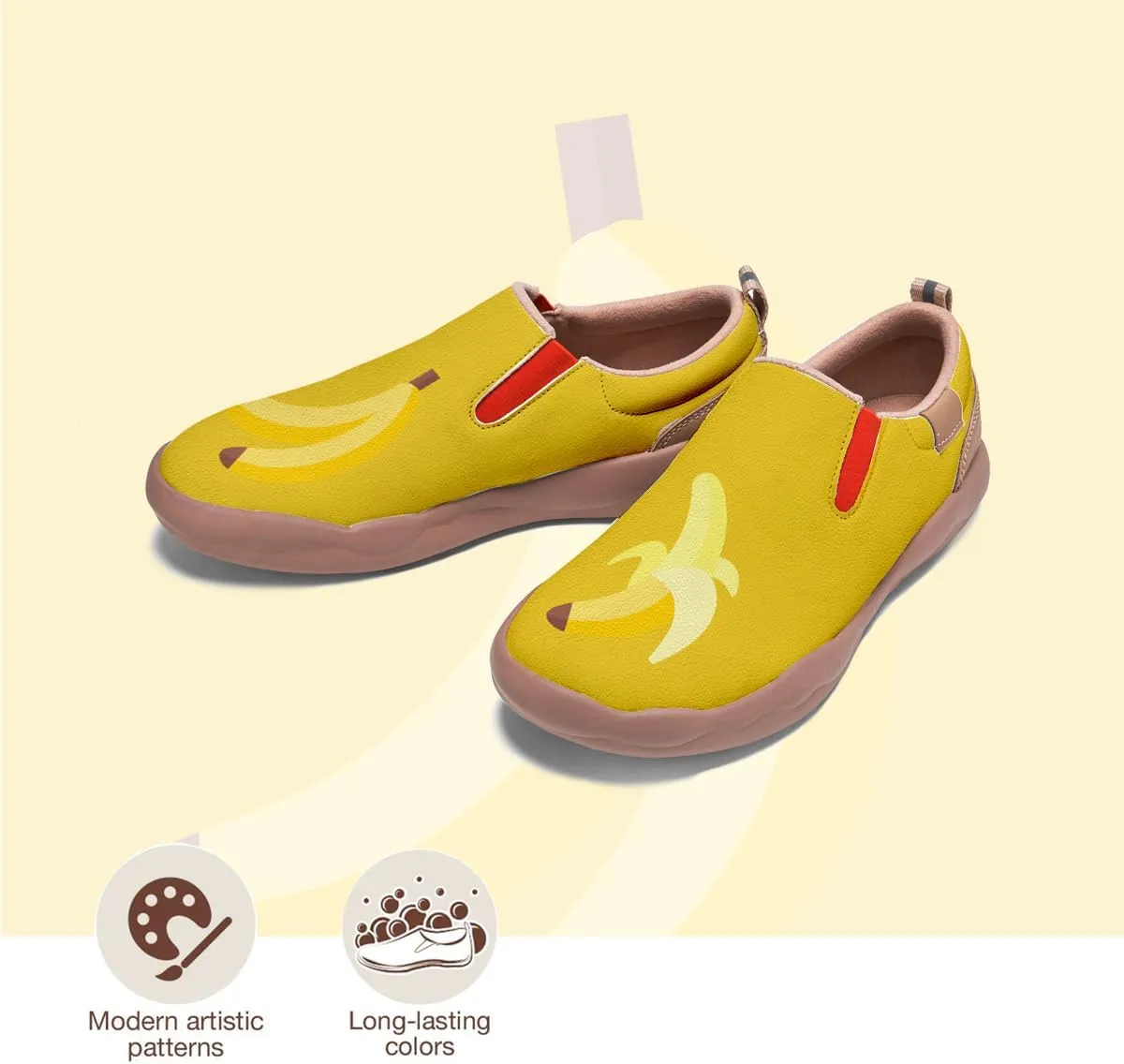 Child's Travel Shoes Boy Girl Slip On Loafers Casual Walking Comfort Abstract Art Painted Sneakers Kids