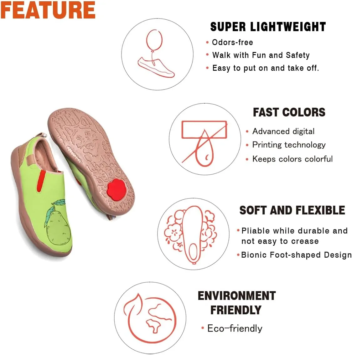 Child's Travel Shoes Boy Girl Slip On Loafers Casual Walking Comfort Abstract Art Painted Sneakers Kids
