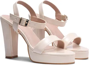 Classy Black Patent Block Heels for Women and Girls  Elegant Comfortable High Heel Sandals for Parties, Weddings, and Special Occasions