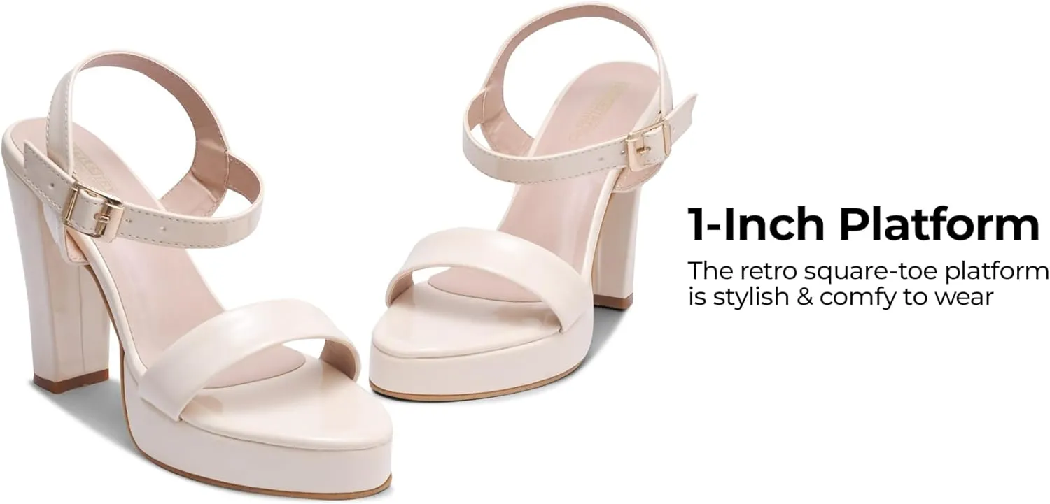 Classy Black Patent Block Heels for Women and Girls  Elegant Comfortable High Heel Sandals for Parties, Weddings, and Special Occasions