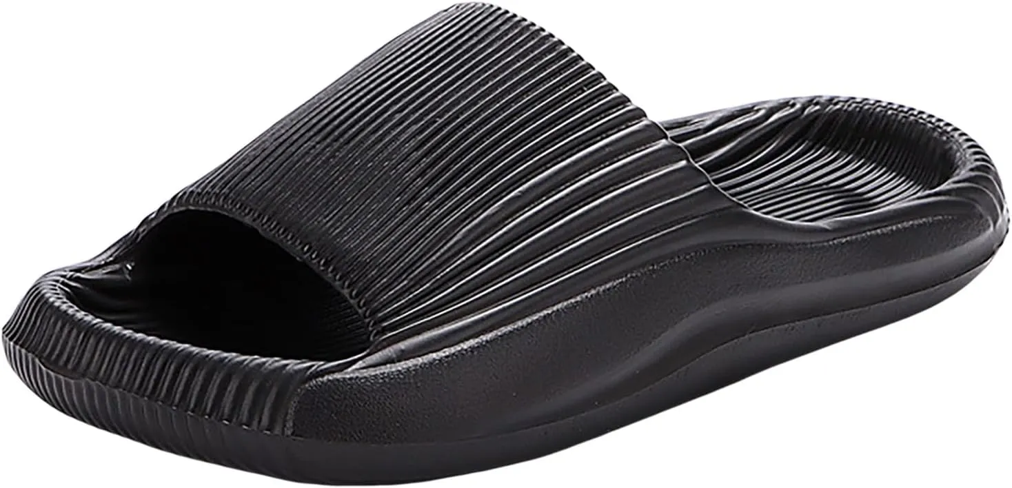 Cloud Slides Bathroom House and Pool Sandals Non Slip Summer Bathroom Indoor House Slippers with Drain Holes