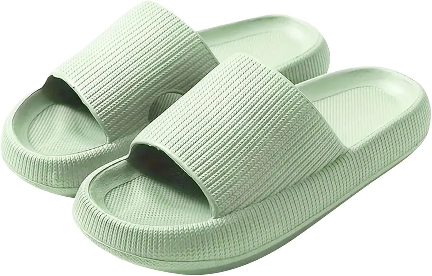 Cloud Slides for Women and Men, Platform Slides Slippers Pillow Slippers with Arch Support Women Shower Sandals House Shoes Indoor Outdoor Slip On Sandals Comfortable Waterproof Unisex