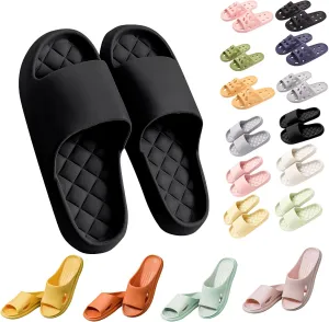 Cloud Slides for Women and Men, Unisex Adult Slides Slippers, Non-Slip Quick Drying Soft Lightweight Shower Shoes