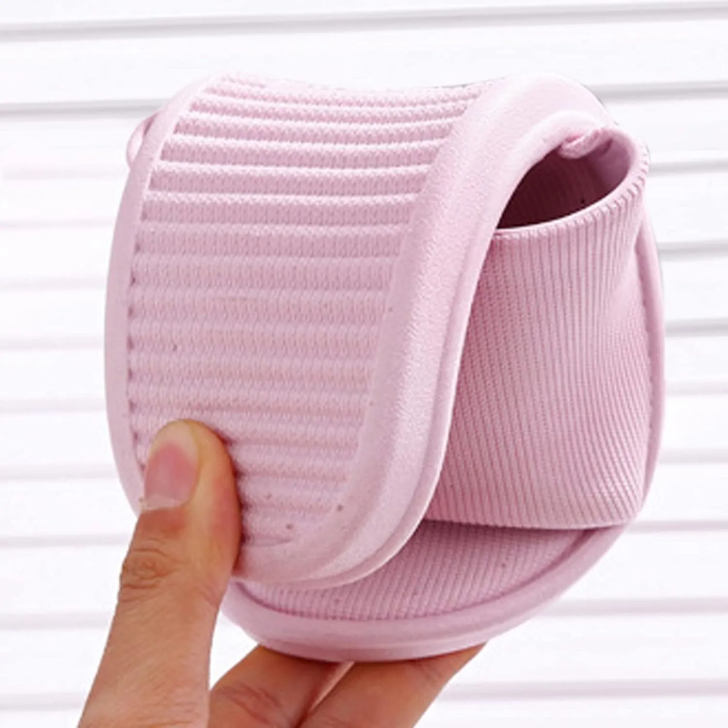 Cloud Slides Mens Quick Drying Shower Slippers with Open Toe Non Slip Summer Bathroom Indoor House Slippers with Drain Holes