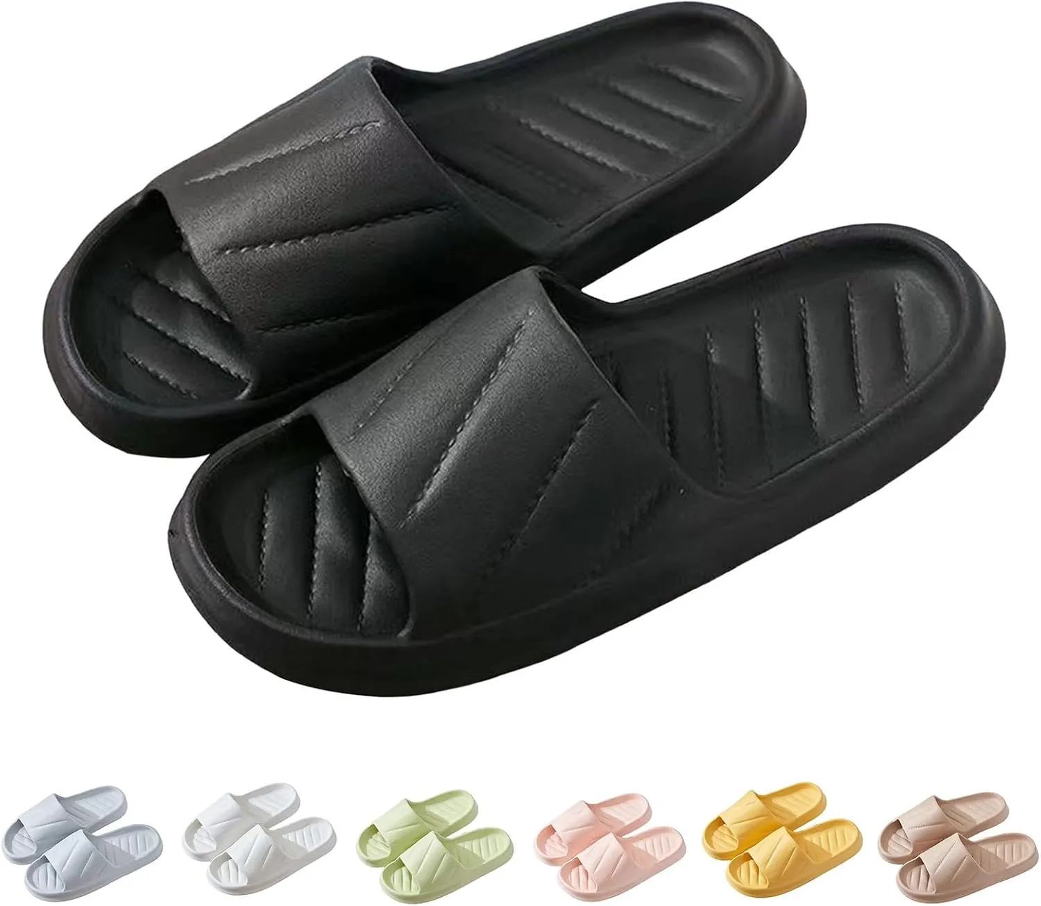 Cloud Slides Waterproof Slippers for Women Shower Shoes for Living Room Pool Beach Spa Public Showers