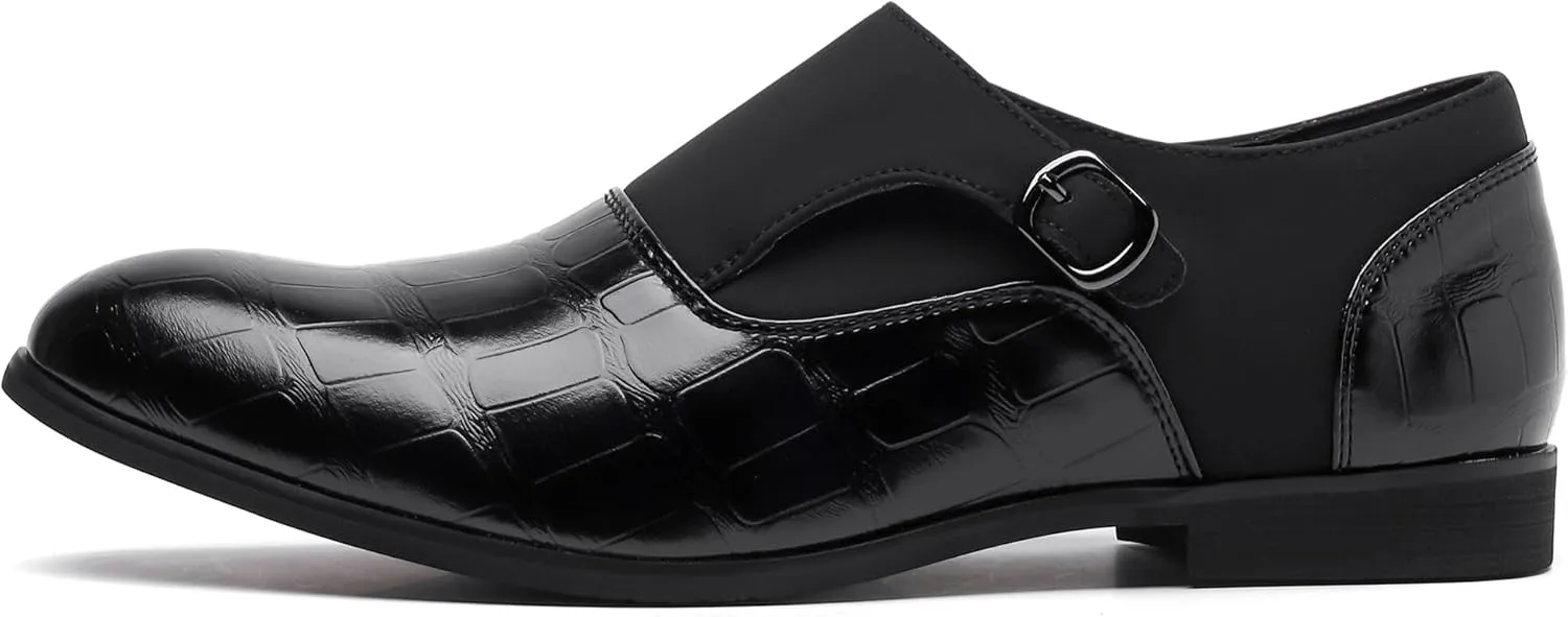 COSIDRAM Men's Dress Shoes Oxfords Slip on Classic Modern Formal Leather Shoes Casual Loafers