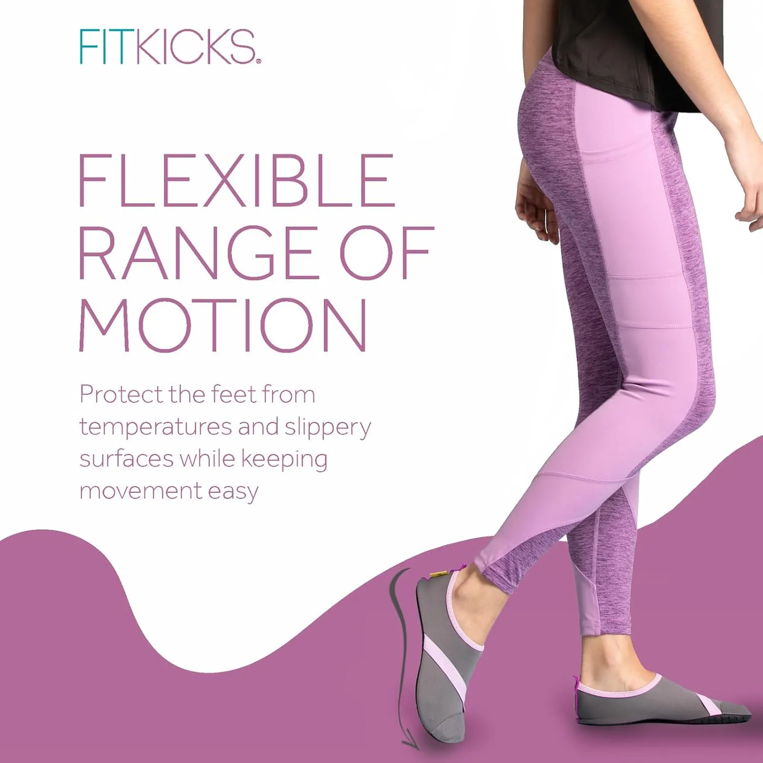 FITKICKS Original Women's Foldable Active Lifestyle Minimalist Footwear Barefoot Yoga Sporty Water Shoes