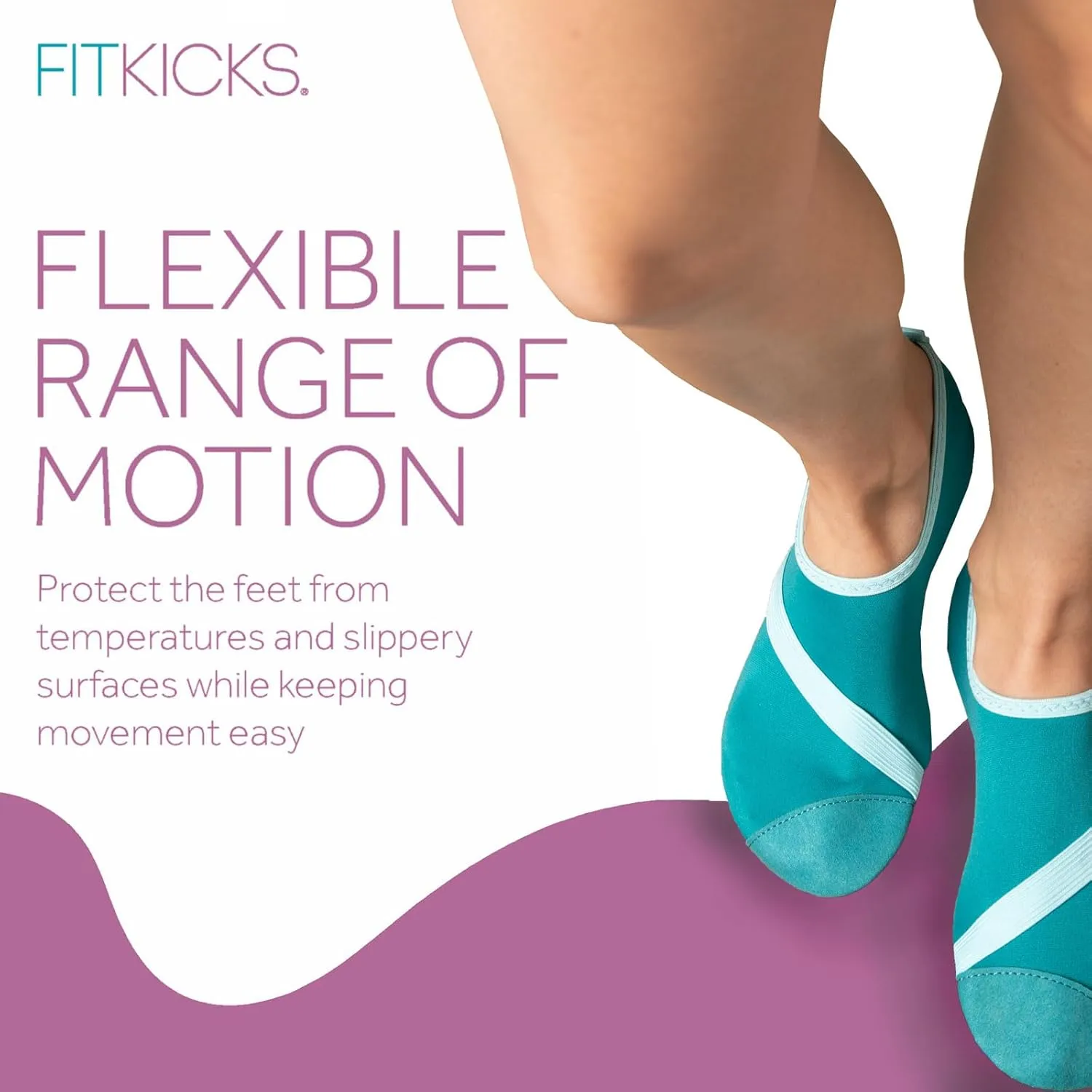 FITKICKS Original Women's Foldable Active Lifestyle Minimalist Footwear Barefoot Yoga Sporty Water Shoes