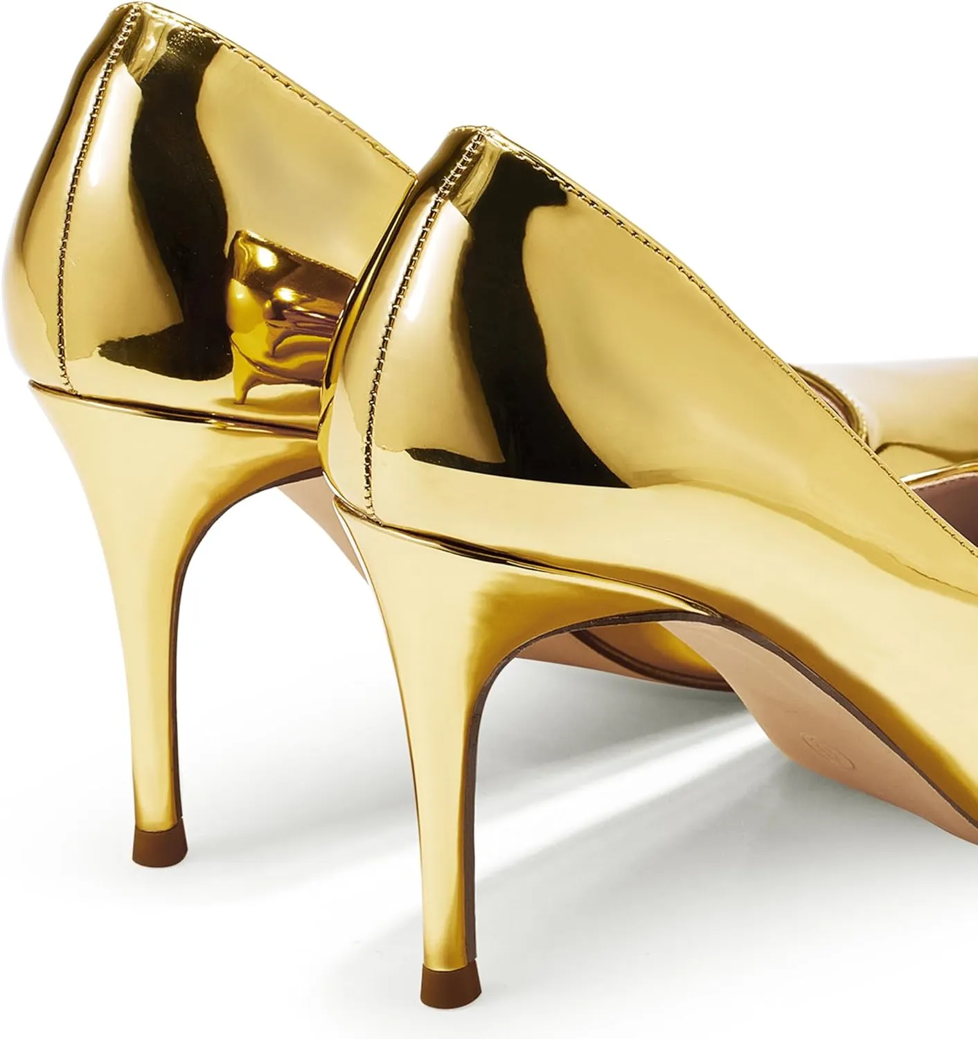 GENSHUO High Heels Pumps for Women Closed Toe 3 Inch Stillettos Heels Dress Shoes
