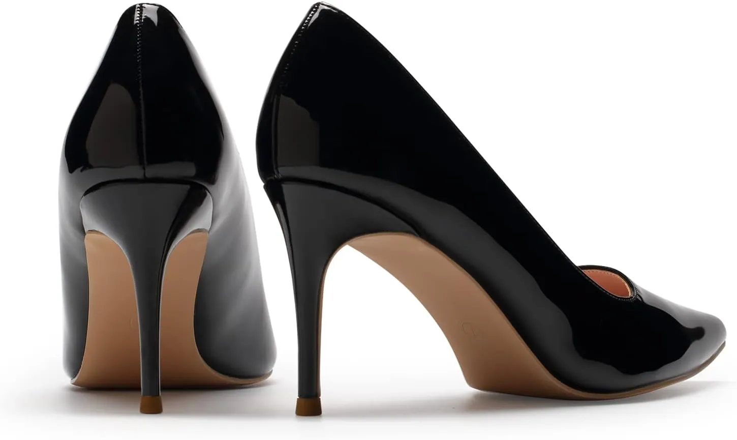 GENSHUO High Heels Pumps for Women Closed Toe 3 Inch Stillettos Heels Dress Shoes