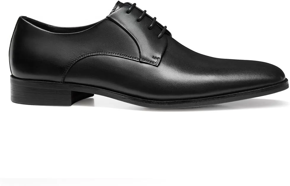 GIFENNSE Men's Handmade Leather Modern Classic Lace up Leather Lined Perforated Dress Oxfords Shoes