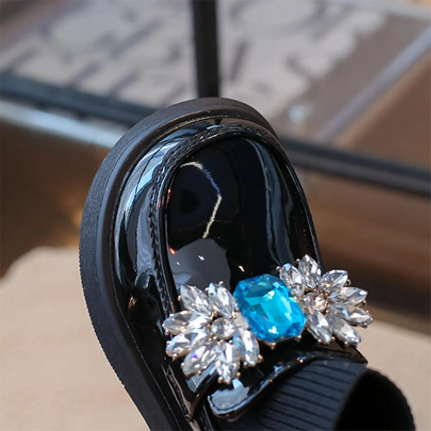 Girl Leather Loafers Comfortable Waterproof Slip On Shallow Mouth Round Toe Shoes Baby Lightweight Snow Ankle Boots