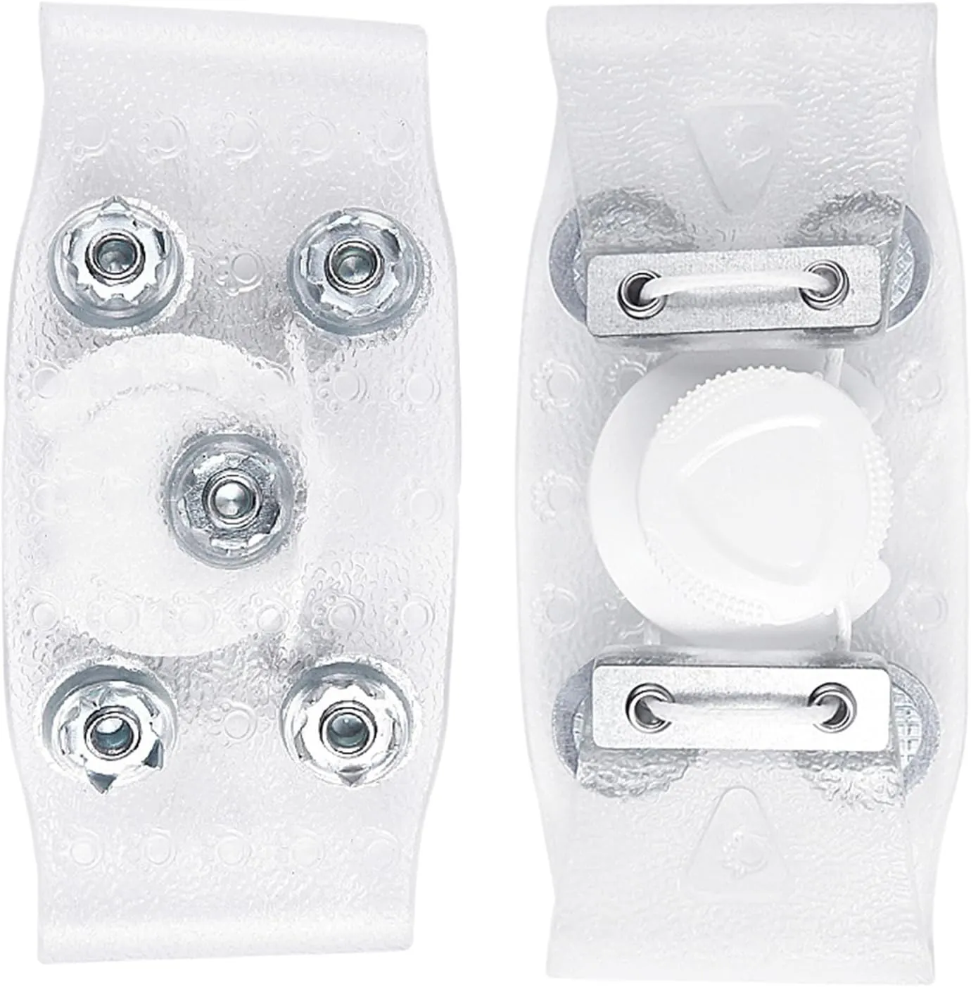 Ice Cleats with Manganese Steel Spikes & 5-Claw Design - Anti-Slip PP/Nylon Traction for Hiking/Running, Foldable Lightweight Snow Grippers for Boots/Shoes