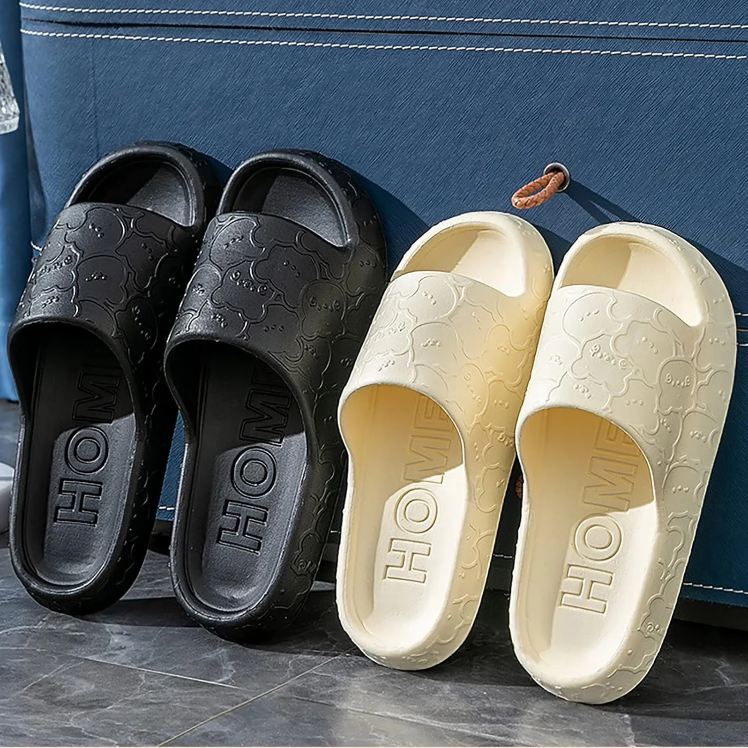 Indoor Slippers Non Slip House Slippers Indoor Outdoor Cloud Sandals Comfy Outdoor Slides Unisex