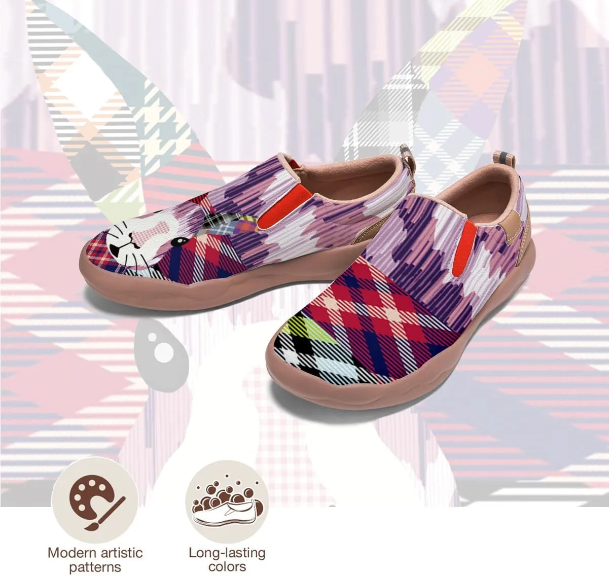 Kid Travel Shoes Boy Girl Slip-On Casual Loafers Lightweight Comfort Animal Art Painted Fashion Sneakers