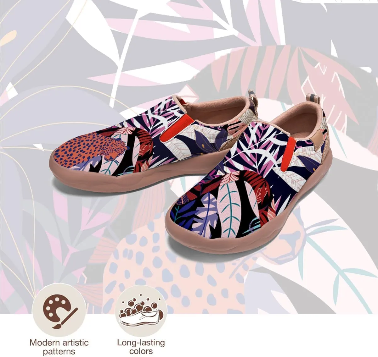 Kid Travel Shoes Boy Girl Slip-On Casual Loafers Lightweight Comfort Animal Art Painted Fashion Sneakers