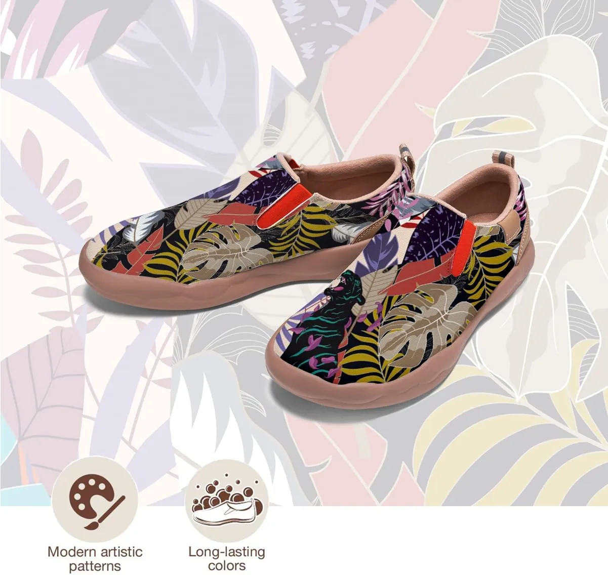 Kid Travel Shoes Boy Girl Slip-On Casual Loafers Lightweight Comfort Animal Art Painted Fashion Sneakers