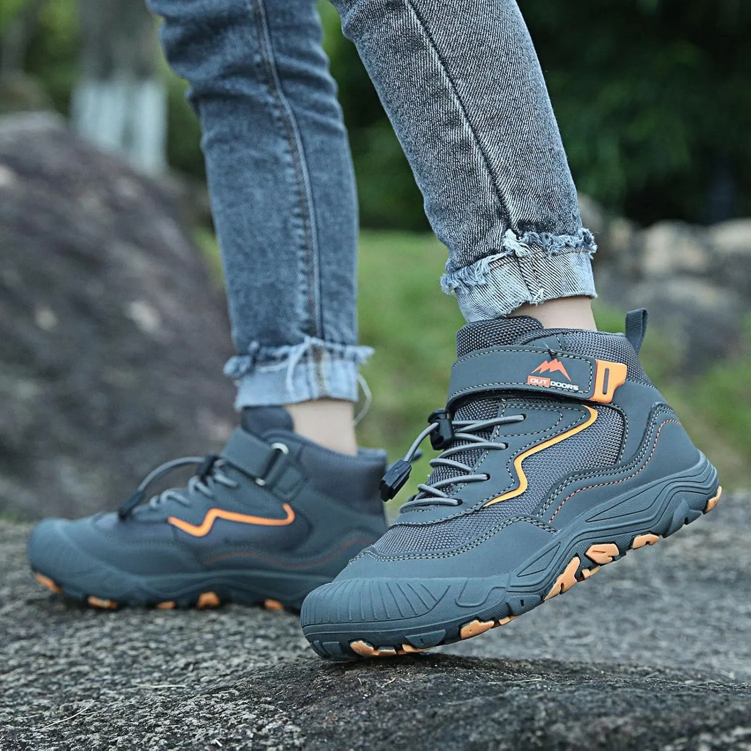 Kids Boys Sports Trainers Shoes Breathable Lightweight School Basketball Soccer Sneakers Children's Hiking Shoes
