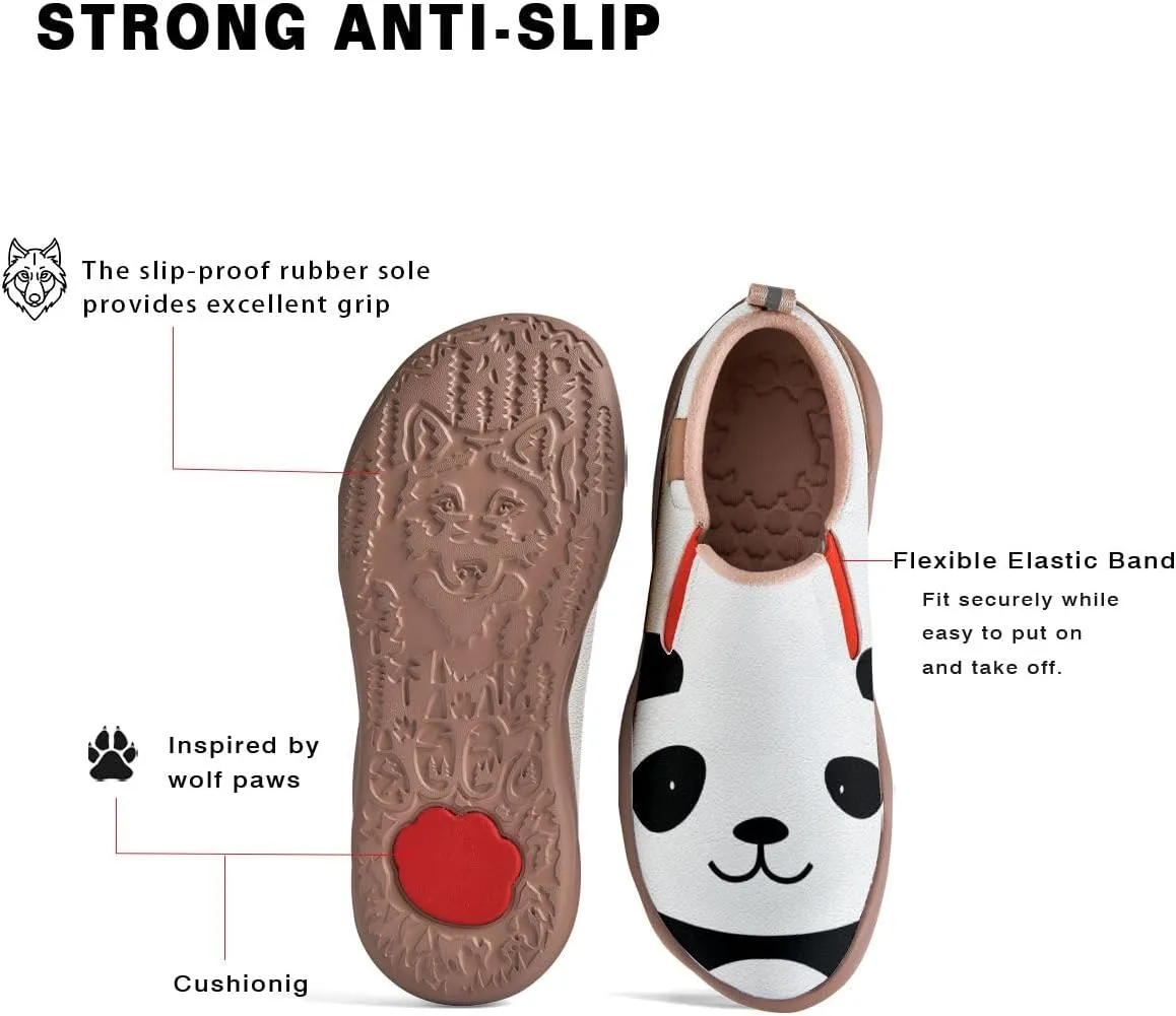 Kids Casual Loafers Slip On Sneakers Girl Boy Animal Face Art Painted Comfort Soft Walking Shoes Toddler Little Big Kid