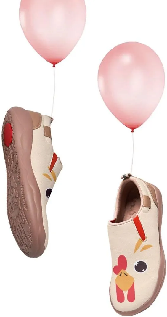 Kids Casual Loafers Slip On Sneakers Girl Boy Animal Face Art Painted Comfort Soft Walking Shoes Toddler Little Big Kid