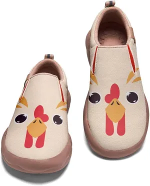 Kids Casual Loafers Slip On Sneakers Girl Boy Animal Face Art Painted Comfort Soft Walking Shoes Toddler Little Big Kid