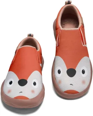 Kids Casual Loafers Slip On Sneakers Girl Boy Animal Face Art Painted Comfort Soft Walking Shoes Toddler Little Big Kid