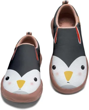 Kids Casual Loafers Slip On Sneakers Girl Boy Animal Face Art Painted Comfort Soft Walking Shoes Toddler Little Big Kid