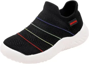Kids Girls Boys Running Sneakers Lightweight Breathable Mesh Sports Shoes Girls Tennis Shoes Slip On Loafers