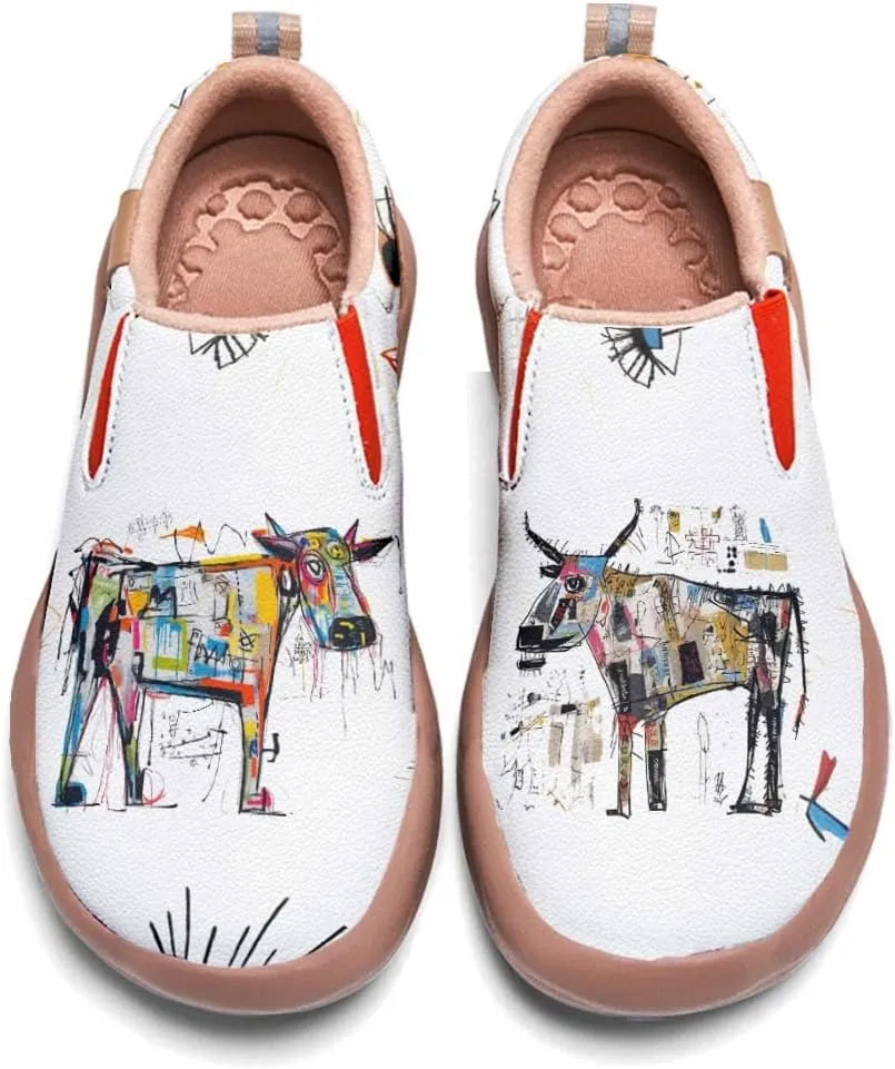 Kids Loafers Shoes Girl Travel Casual Cartoon Animals Art Painted Slip On Comfort Boy Fashion Sneaker(Big Kid/Little Kid/Toddler)