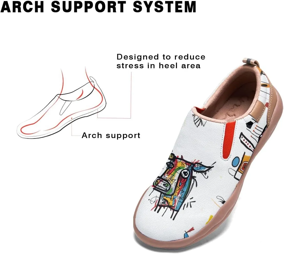 Kids Loafers Shoes Girl Travel Casual Cartoon Animals Art Painted Slip On Comfort Boy Fashion Sneaker(Big Kid/Little Kid/Toddler)