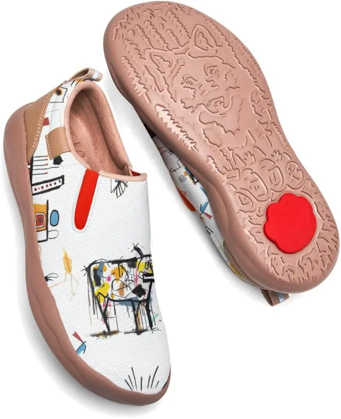 Kids Loafers Shoes Girl Travel Casual Cartoon Animals Art Painted Slip On Comfort Boy Fashion Sneaker(Big Kid/Little Kid/Toddler)
