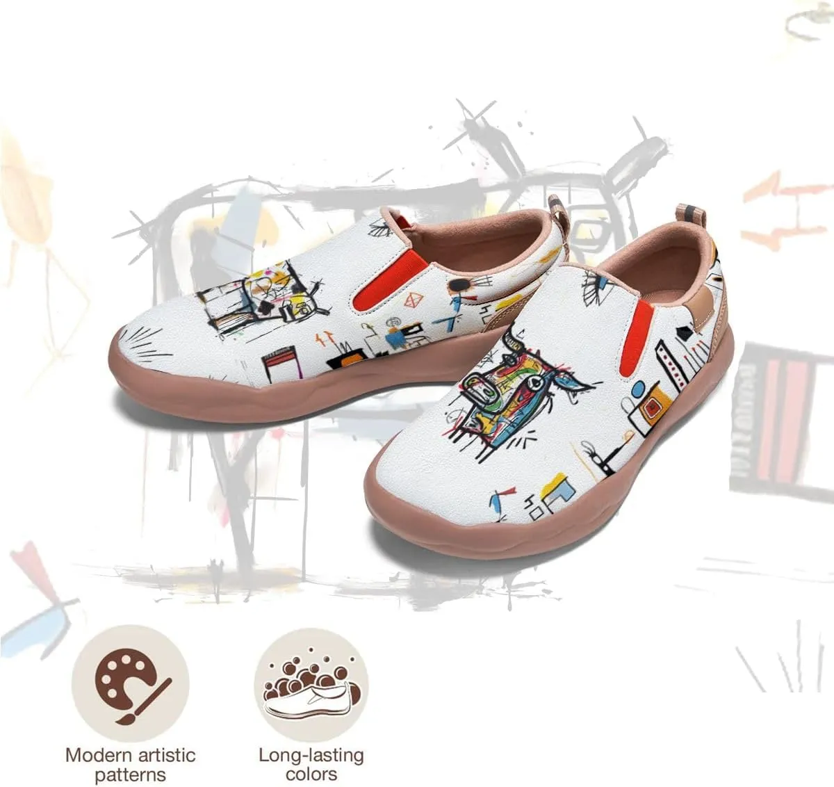 Kids Loafers Shoes Girl Travel Casual Cartoon Animals Art Painted Slip On Comfort Boy Fashion Sneaker(Big Kid/Little Kid/Toddler)