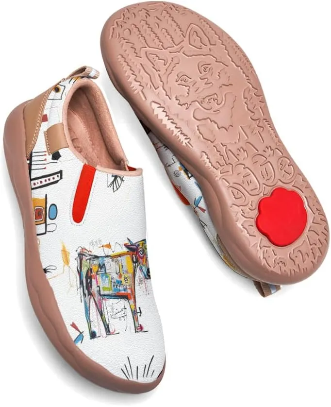 Kids Loafers Shoes Girl Travel Casual Cartoon Animals Art Painted Slip On Comfort Boy Fashion Sneaker(Big Kid/Little Kid/Toddler)